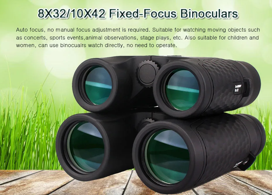 Svbony Sv30 8x3 10x42 Foco Fixo Binóculos à Prova Impermeável Água Poderoso Telescópio Telhado Prisma para Acampamento Caminhadas para Prepper Telescópio e binóculos 1 High Quality Ferramenta