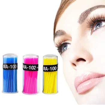 

ELECOOL 100pcs/lot Durable Disposable Eyelash Extension Applicators Mascara Brush For Women Eyelash Glue Cleaning Stick Hot Sale