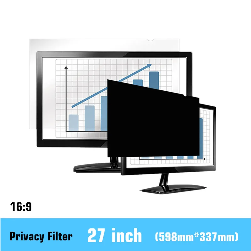 

27 inch Privacy Filter TPE material PF27.0W9 Computer LCD Screen Protective film for 16:9 Widescreen PC monitor 598mm*337mm