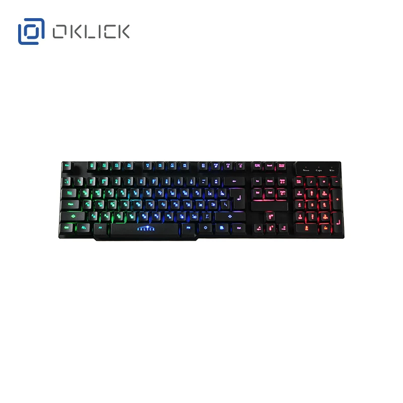 все цены на Gaming keyboard Oklick 760G, USB, black Officeacc онлайн