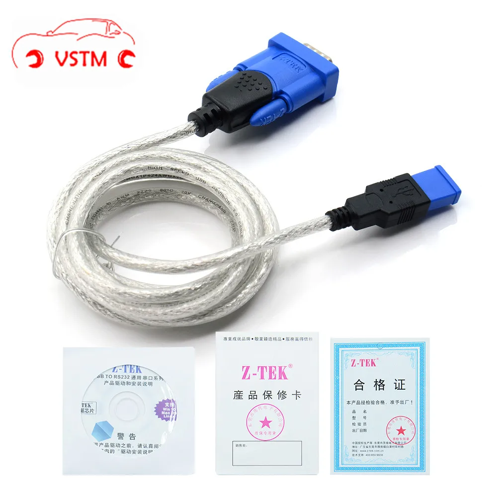 Конвертер RS232 Z-TEK USB1.1 в переходник USB Z TEK Rs232 кабель для программатора HDS/MB C3/NEC и т. д.