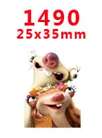 PR1490 Новое поступление,, 30 шт./упак., напечатанный плоский полимер, плоская задняя смола для украшения волос, бант, PR1428 - Цвет: PR1490