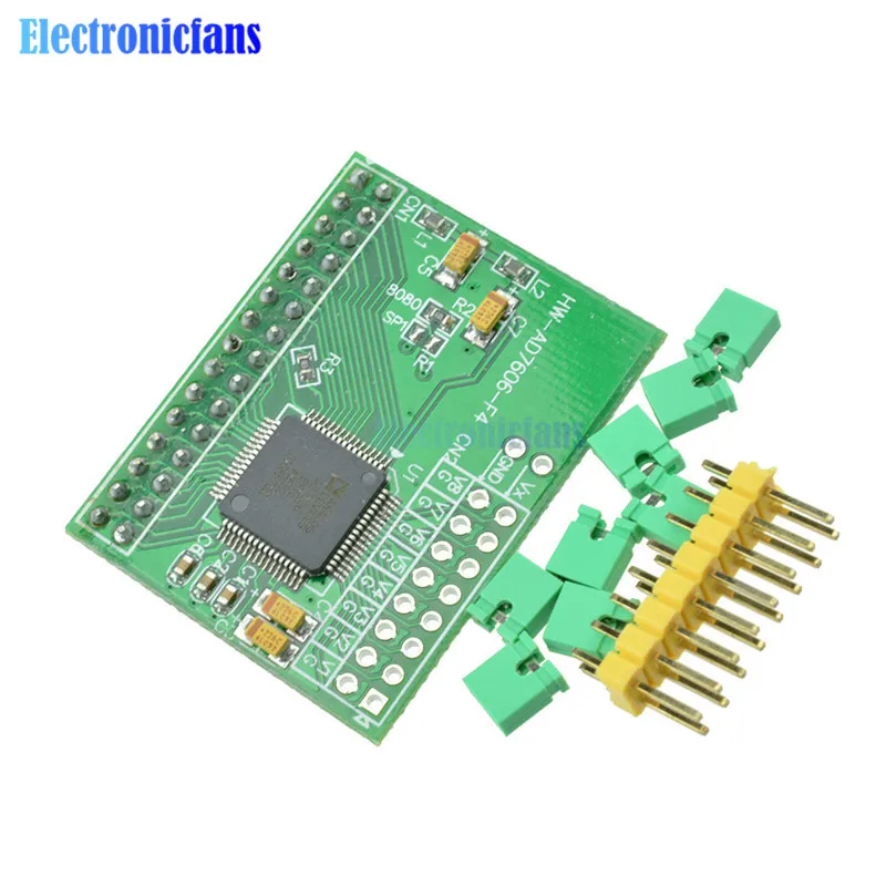 16 битный ADC 8CH синхронизация AD7606 модуль сбора данных 200Ksps|module adc|module dcdc dc |