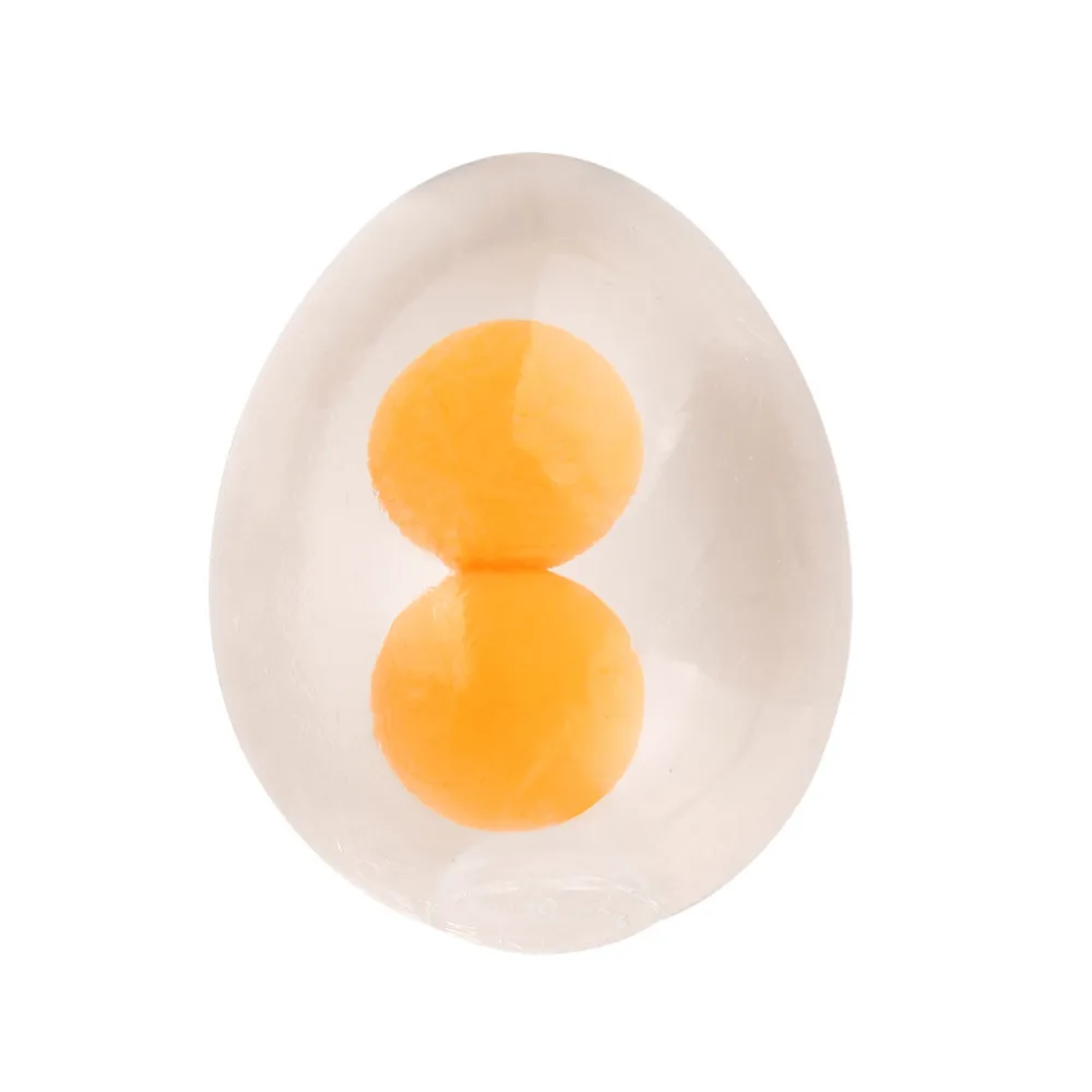 Мягкие антистресс фанки яйцо Splat мяч Новинка Прозрачный Сжимаемый желток мягкий снятие стресса игрушки 30S8115 Прямая поставка - Цвет: Прозрачный