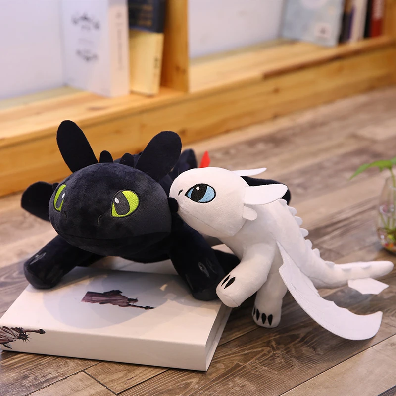 

35-60cm Anime How To Train Your Dragon Plush Toys Toothless Plush Night Fury Plush Stuffed Animal Doll Toy Christmas Kids Gift