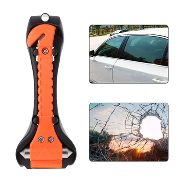 

Outdoor Survival Portable Safety Hammer Camping Driving Car Seat Belt Cutter Emergency Escape Hammer to Break Window Glass