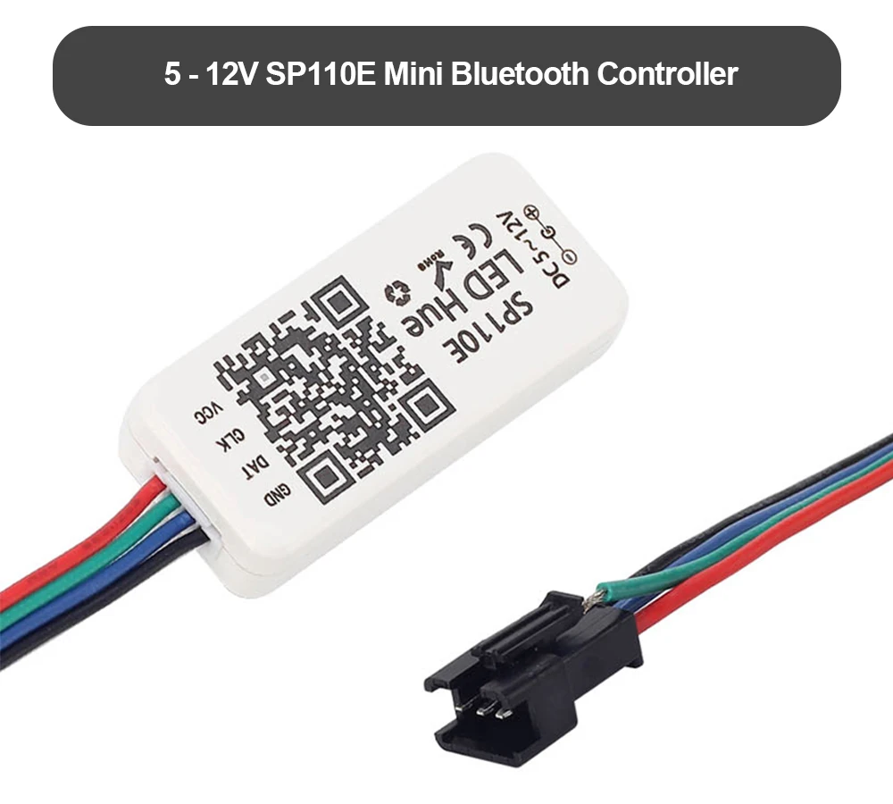 SP110E Bluetooth WS2811 WS2812B SP106E светодиодный музыкальный контроллер SP107E RGB/RGBW SP110E полноцветные пиксели светодиодные полосы светодиоды DC5V-24V