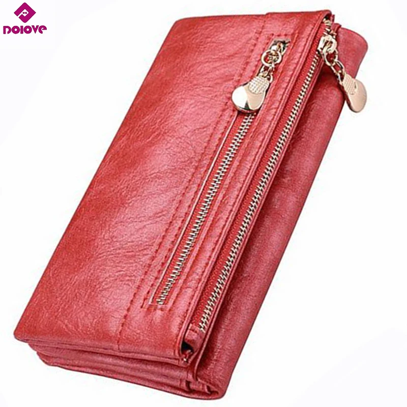 DOLOVE cartera larga con para mujer, de gran capacidad para teléfono móvil|wallet long|wallet bigbrand women wallet - AliExpress