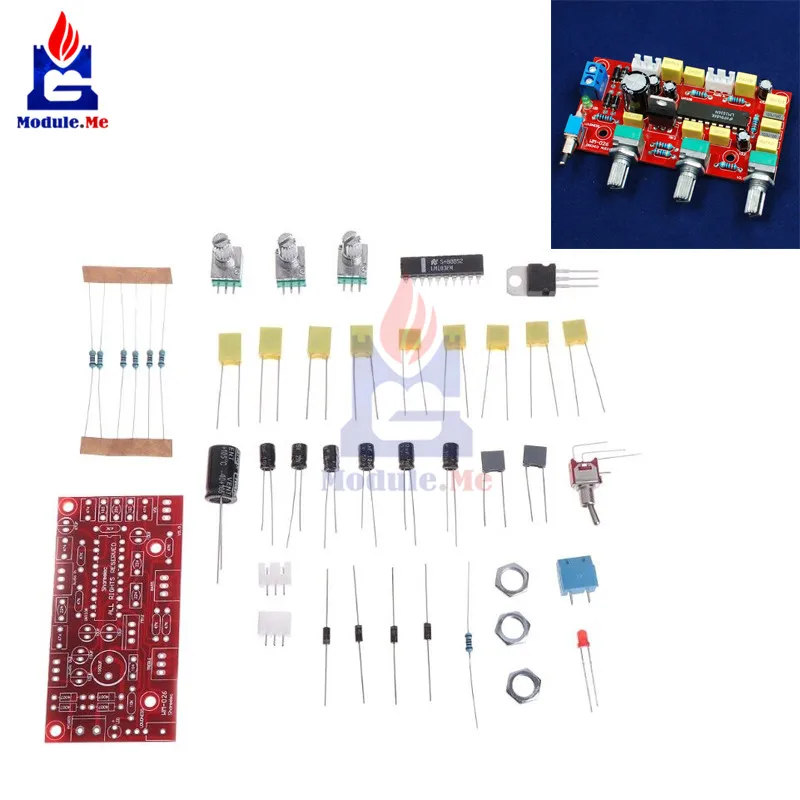 

DIY KIT LM1036 OP-AMP HIFI Fever Amplifier Preamplifier Bass Treble Volume Control Pre-Amplifier Tone Board Module