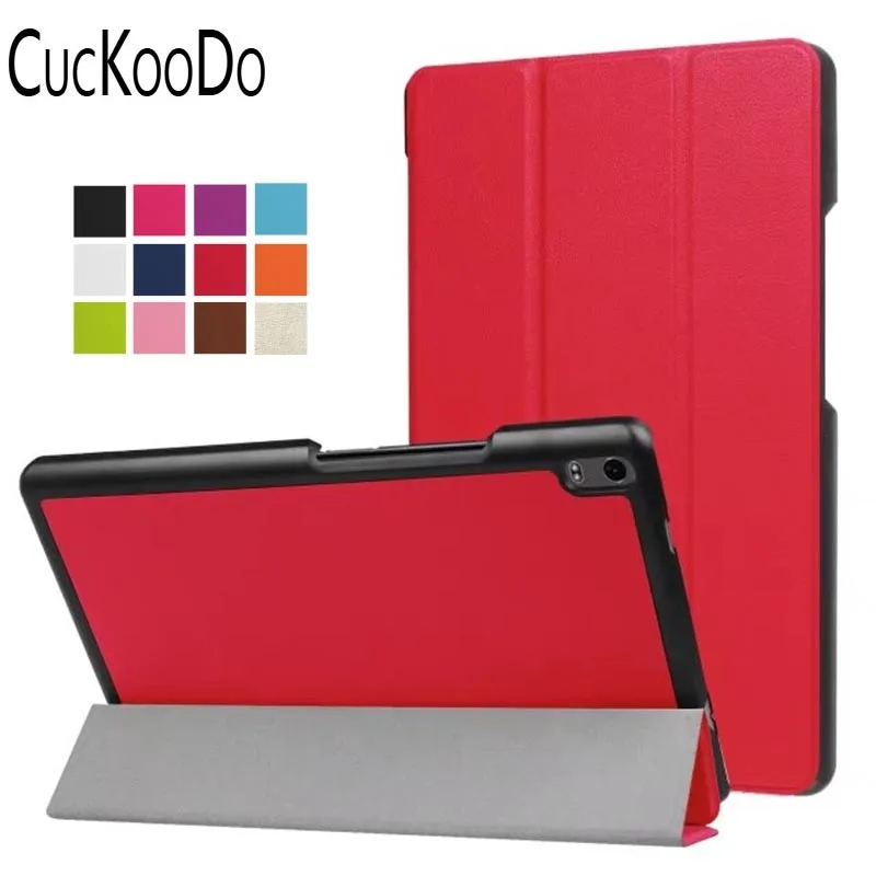 Cuckoodo 30 шт./лот Slim Fit смарт-резиновый чехол с функцией автоматического Wake/сна для Lenovo Tab 4, 8 плюс (tb-8704f/N) 2017 выпуска