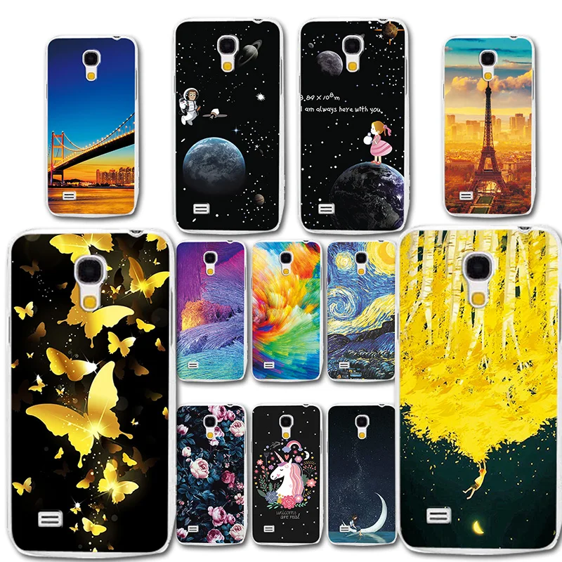 Мягкий чехол для телефона из ТПУ Samsung Galaxy S4 Mini i9190 с красочными рисунками Новый S4Mini