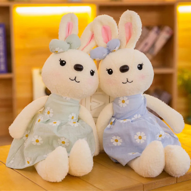 

35-45CM Cute Rabbit Plush Toy Baby Comfort Sleeping Doll Soft Plush Pillow For Children's Birthday Christmas Gift