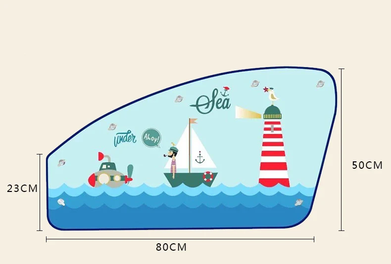 Милый мультяшный магнитный автомобильный солнцезащитный козырек на боковое окно, занавески, регулируемые авто окна, солнцезащитный козырек, стильный рисунок с животными, жалюзи, чехлы