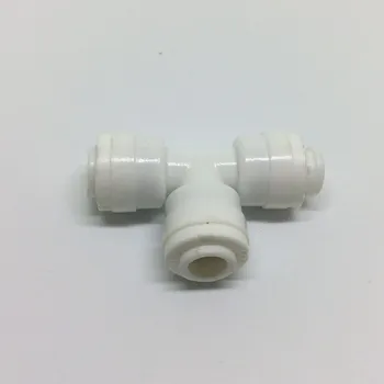 

Y007 HAIGINT 1/4 Quick Pushing White Tee Connector 5pcs