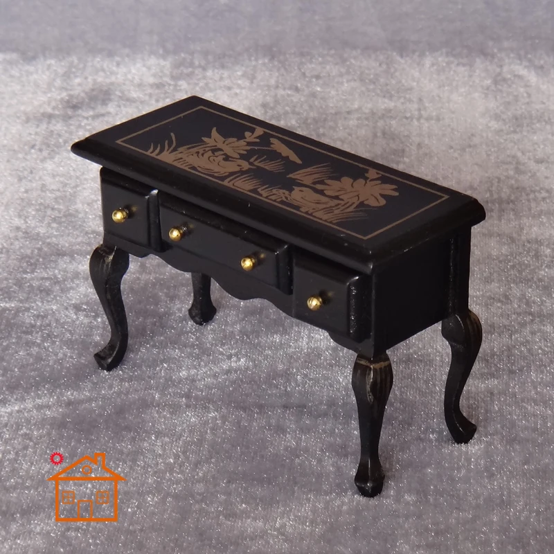 

OMO 1:12 Doll house vintage table Miniature Doll Room Accessories