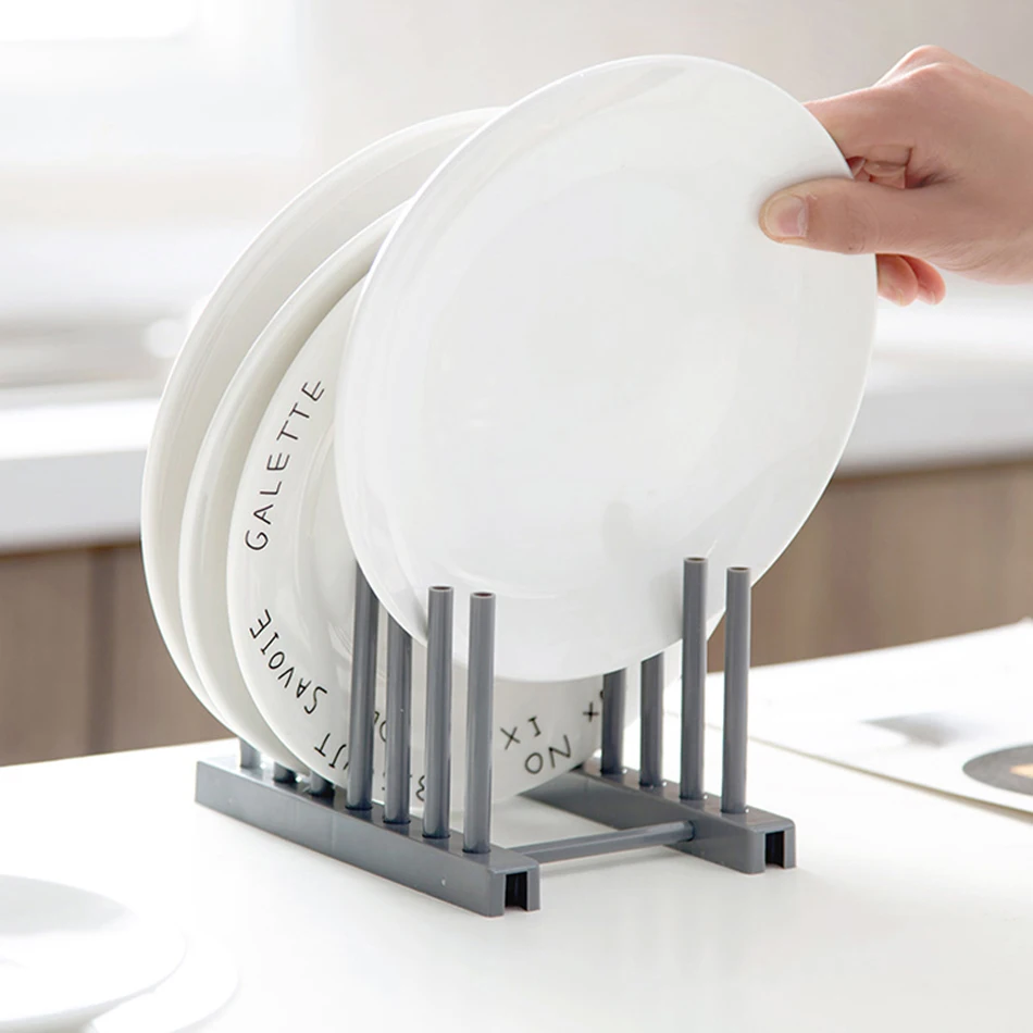

HOT Kitchen Racks Drain Holder Storage Organizers Storage Holders Plastic Dish Lid Holder Kitchen Supplies Storage Rack