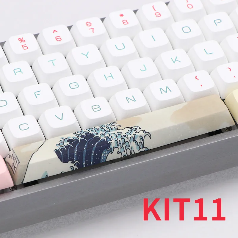 Five sides Dye-subbed PBT Spacebar 6.25U cherry profile keycap for DIY mechanical keyboard