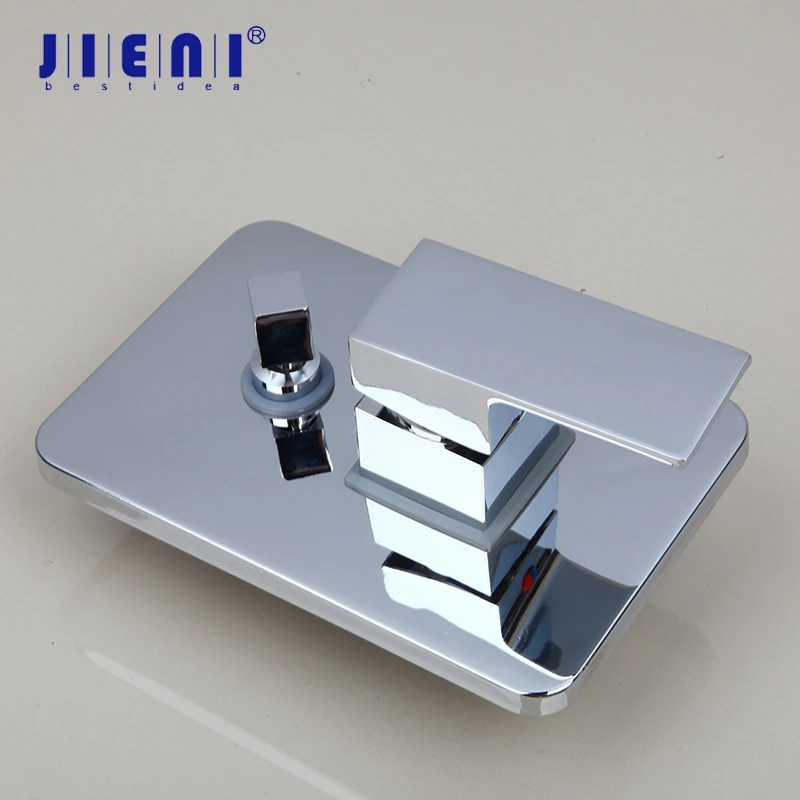 

JIENI 2 Ways Control Bath Products In Mounted Wall Bathroom Faucet Shower Mixer Powered Function Single Brass Valve Chrome Valve