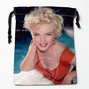 

J&w6 New Marilyn Monroe #1 Custom Printed receive Bag Compression Type drawstring bags size 18X22cm W725&JYt6