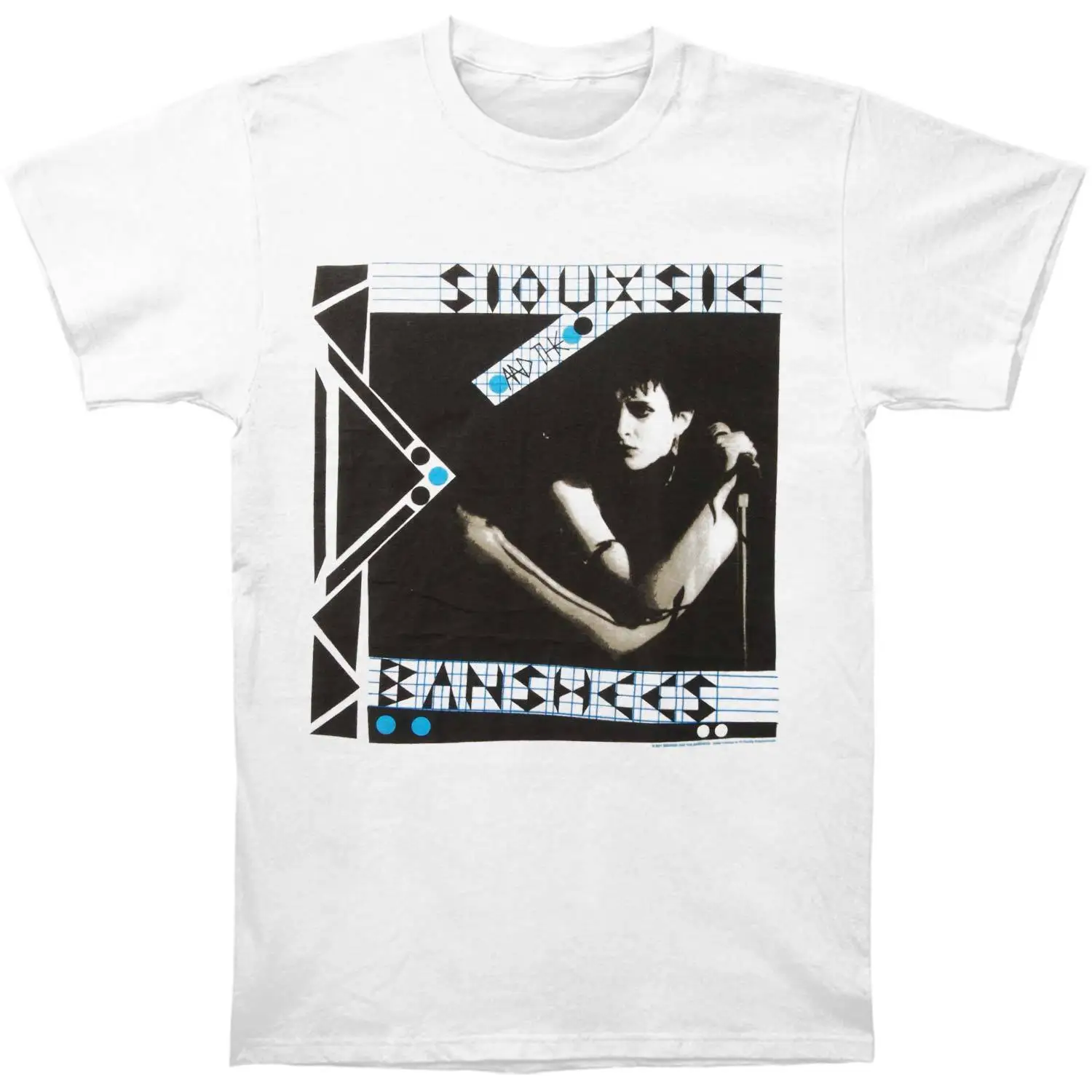 Siouxsie And The Banshees Для мужчин &quotЗиг-заг&quot Slim Fit Футболка белая Rockabilia Летний стиль