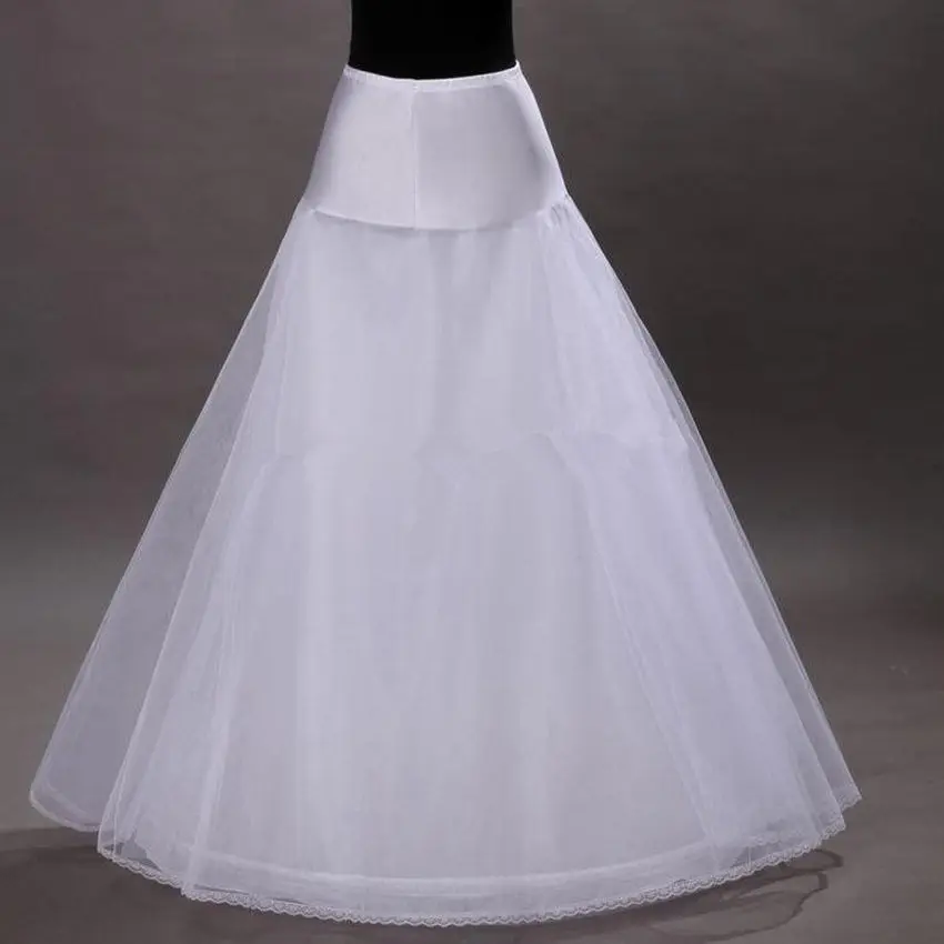 Высокое качество белые свадебные A-Line Кринолайн Свадебное платье невесты Кринолиновая юбка нижняя юбка 2018