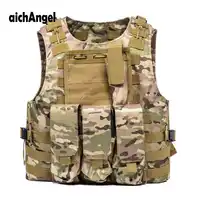 สหรัฐทหารเครื่องแบบทหารพรางเสื้อเพนท์บอลปืนไนลอนVest M Olleกองทัพรบยุทธวิธีเสื้อกั๊ก
