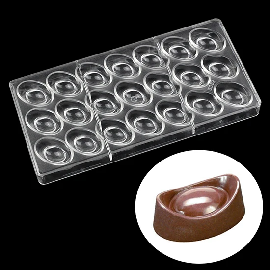 21 полостей 3D слитки форма поликарбонатовый для шоколада форма для тортов кухня Выпечка DIY кондитерский инструмент - Цвет: 2095