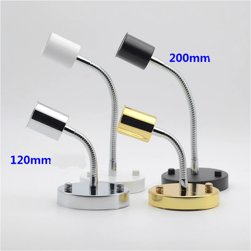 E27 Lamp Holder 180 Degree Rotation 120mm 200mm Tube DIY Lighting
