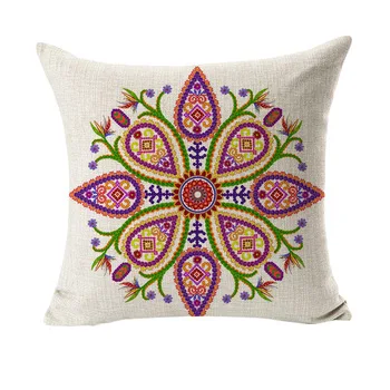 RUBIHOME Creative Decorative Cushion Cover Throw Pillowcase Polyester Thickness Fabric Home Decor Pattern Flower Geometry Design