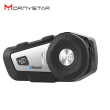 Intercomunicador para capacete de motocicleta, 1000m, m6 plus, bluetooth, fone de ouvido, mp3, fm, controle de voz, com fio, rádio viva-voz, bt intercomunicador