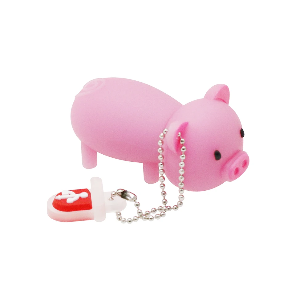 Флешка Pen Prive с розовой свинкой из мультфильма 8 гб 16 32 64 128 Usb флеш накопитель 256 USB 2 0