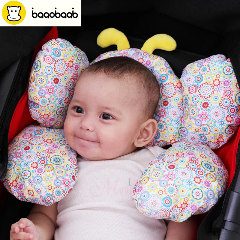 

Baaobaab HTZ1 Baby Stroller Cushion Pillow Sleeping Cute Cotton Stroller Shaped Bee Pillow For Baby Travel Stroller Accessories