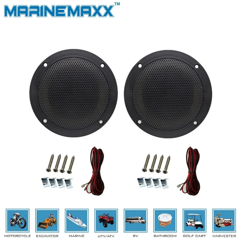 160Watts 4inch 2 Way Waterproof Marine Speakers Motorcycle Marine Boat UTV RZR Golf Cart SPA