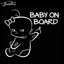 

16*14.1CM BABY ON BOARD Funny Vinyl Car Sticker Warning Sign Decal