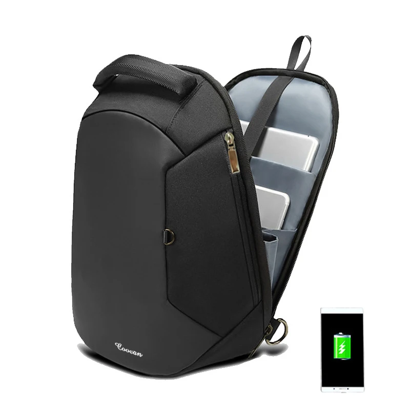

Waterproof Anti Theft Chest Bag Multifunction Crossbody Bags Men USB Charging Travel Large Capacity Messenger Shoulder Bag Man