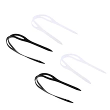 Lunettes de natation universelles, noir + transparent, 4 pièces, sangle en Silicone, remplacement de bandeau, accessoires de rechange