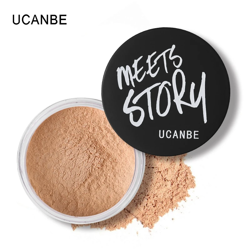 UCANBE Brand Face Powder Ultra Light Perfecting Finishing Face Makeup Waterproof Loose Powder