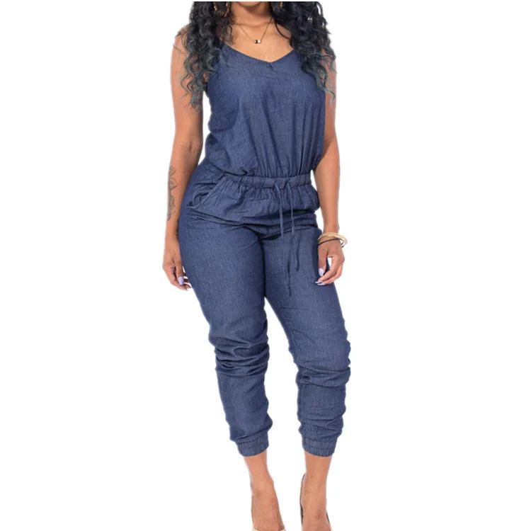 denim jumpsuit women's clothing