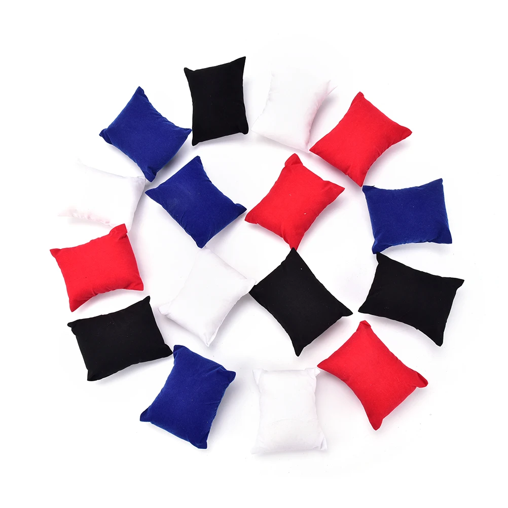 

5pcs/lot Hot Jewelry Bracelet Bangle Pillow Display Holder Watch Holder Display Bracelet Pillow Cushion 4 Colors High Quality