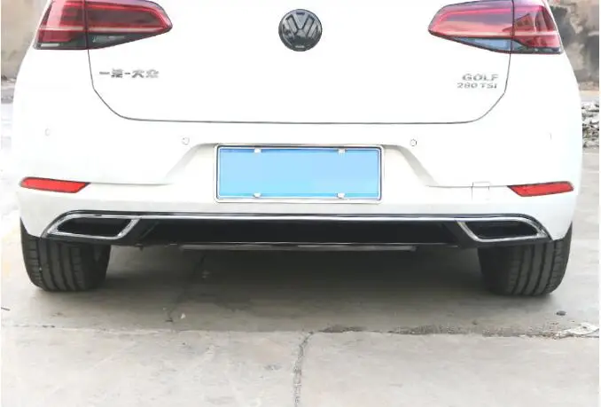ABS краска черный Задний бампер для автомобиля автомобильный задний диффузор