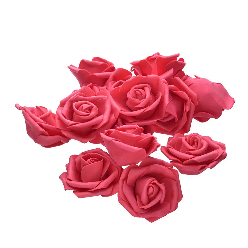 50 шт. 7 см ПЭ пены розы искусственные головки цветов для DIY венки Свадебные События украшения дома и сада декоративные принадлежности красочные - Цвет: A2