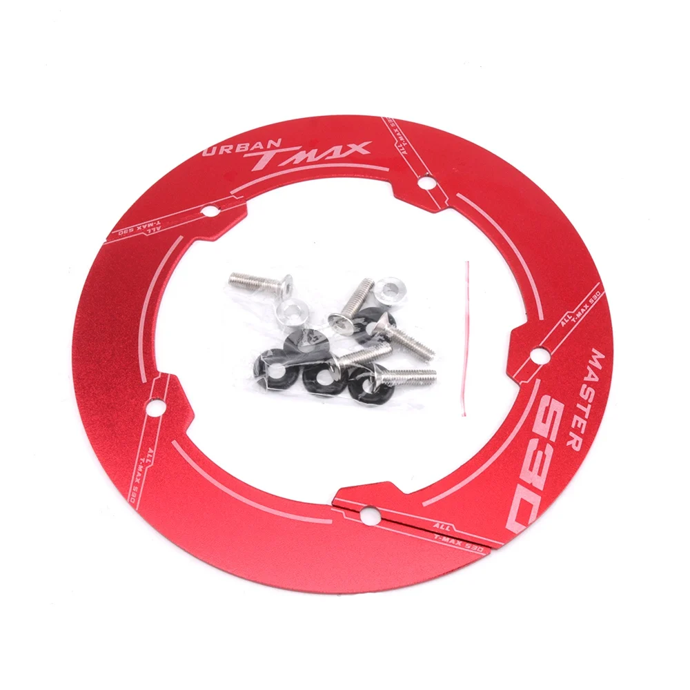 SMOK Motorcycle CNC Aluminum Alloy Accessories Transmission Belt Pully Cover For Yamaha TMAX 530 T MAX 530 2017 2018 (8)