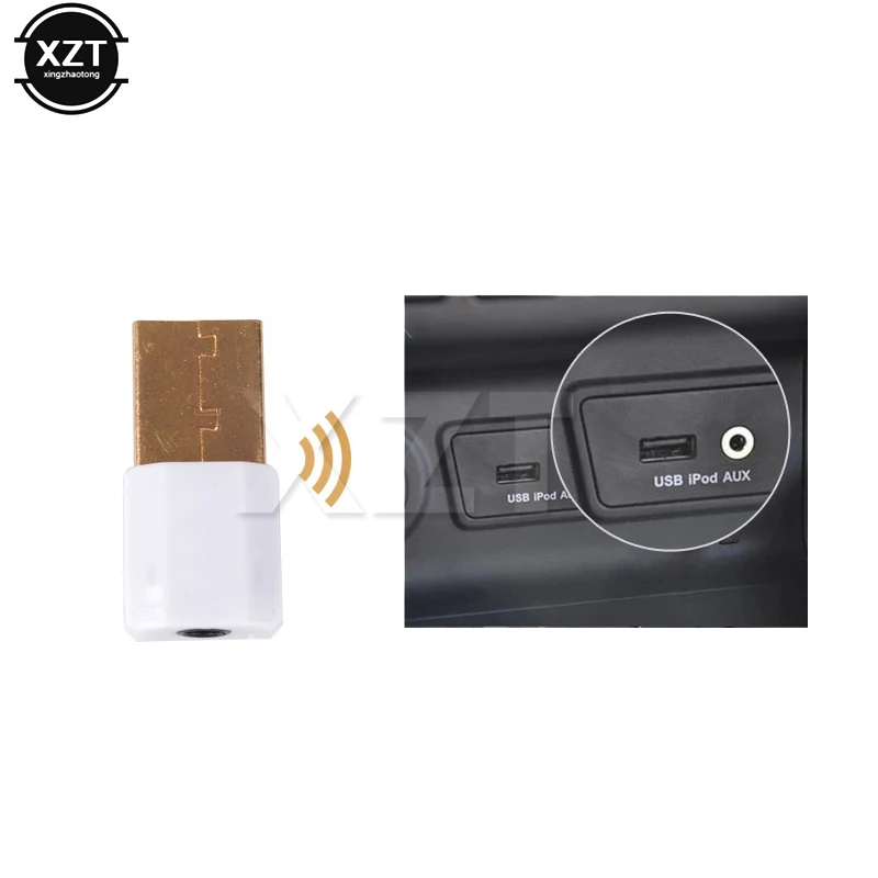 1 шт. для автомобиля мини Bluetooth AUX приемник адаптер стерео беспроводные колонки
