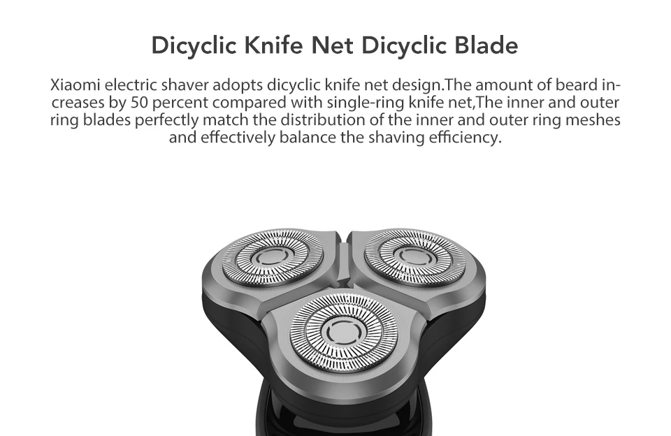 Xiaomi Mijia Electric Shaver Double Blade 360 Degree Float Shaving USB Fast Charging Floating Cordless Razor Men Grooming Kit (4)