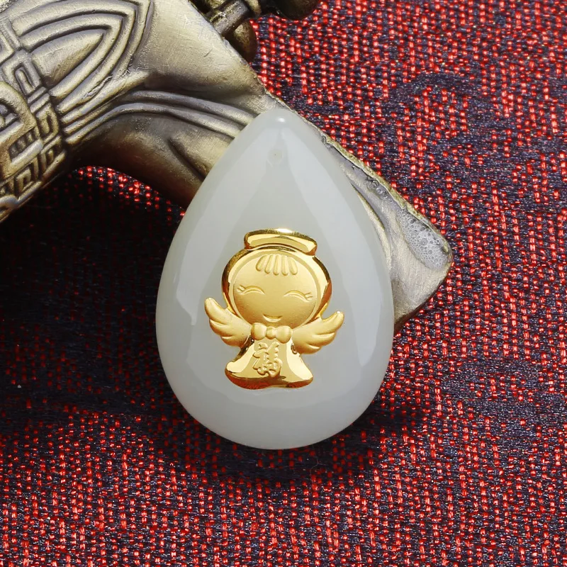 

Choker Necklace Asg Cluci Cage Pendants Manufacturers Selling Jewellery With Hetian Pendant Natural Hotan Inset Jades Angel