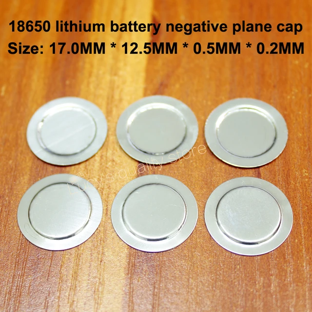 100pcs/lot 18650 Lithium Battery Negative Spot Cap 18500 Negative Large Back Foil Battery Protection Board Negatives