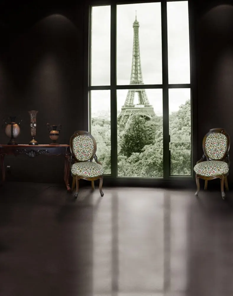 

5x7ft Living Room Tower Photography Backdrops Photo Props Studio Background