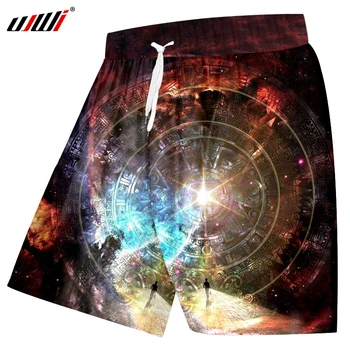 

UJWI Dropshipping Shorts Mens New 3D Cool Print Starry Star Board Shorts Hombre Hip Hop Punk Style Sportwears Loose Trousers 5XL