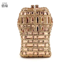 Xiyuan Роскошный Diamond уникальный стиль ужин вечерние сумки высокого класса кристалл сумка женская цепи свадебные мешок подарков