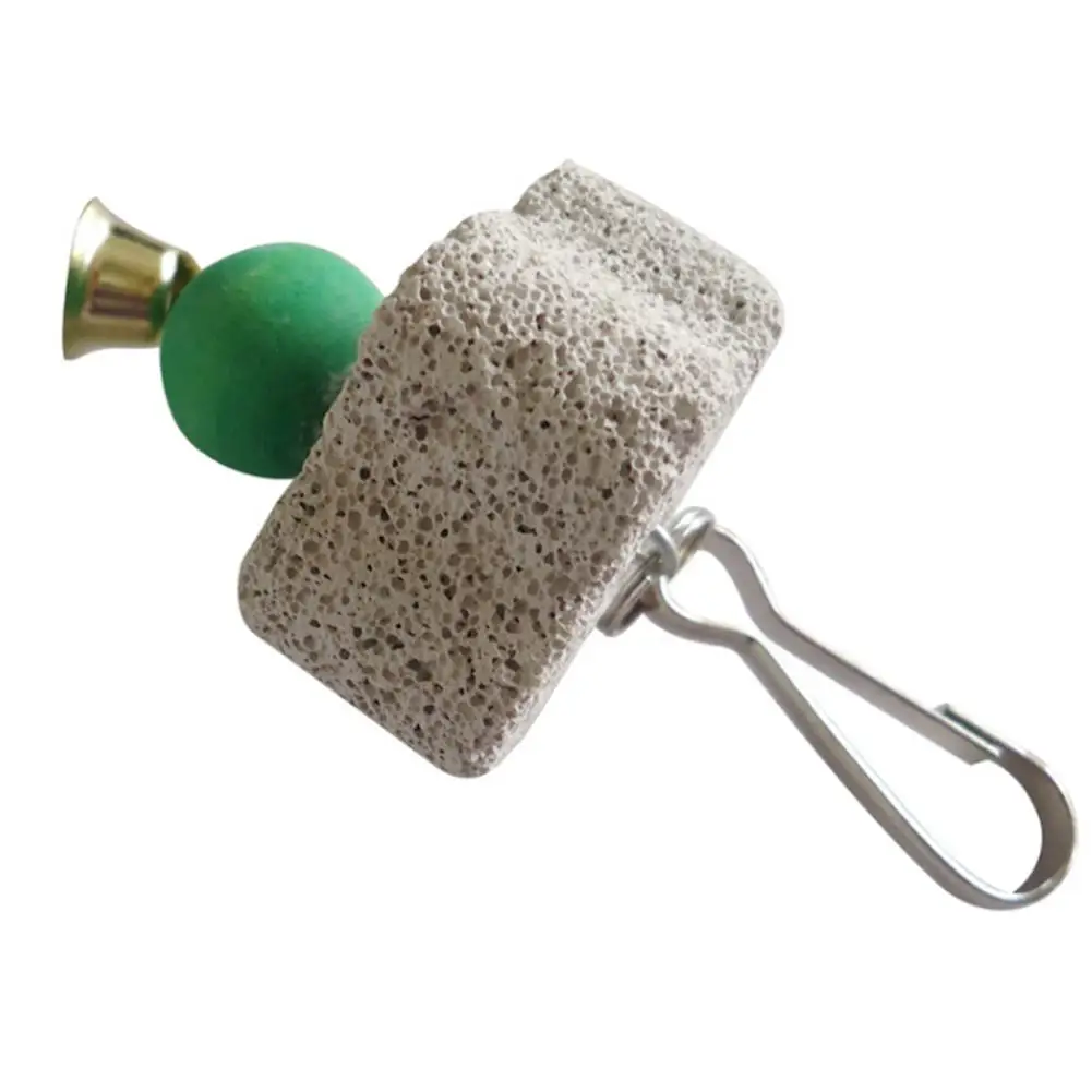 

LanLan Pet Flower Shape Grindstone with Bell Bite Toy for Birds Parrot Squirrel Random Color